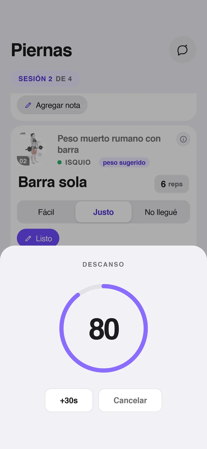 Descanso cronometrado