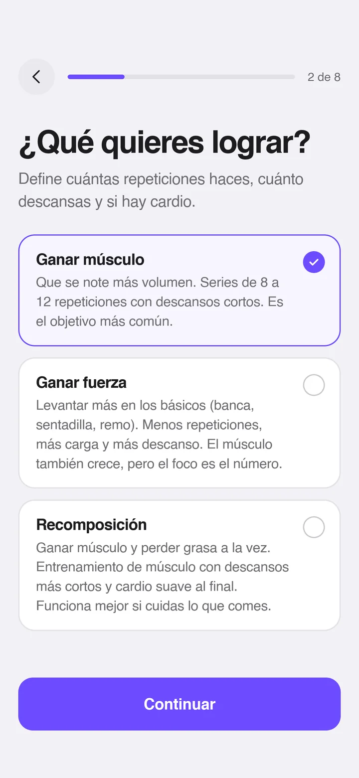 Encuesta: qué quieres lograr